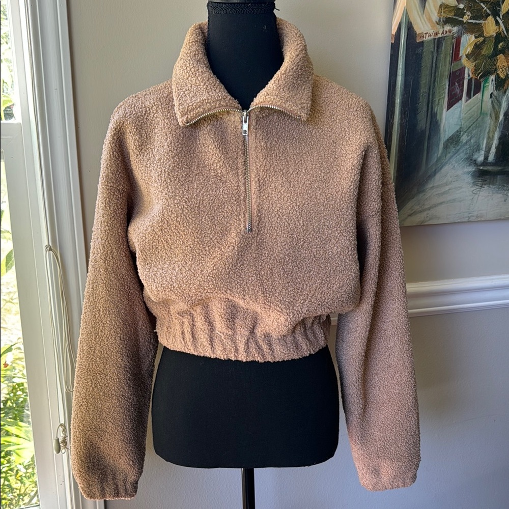 Zaful Sherpa Faux Fur Sweater Cozy Chic Style Women’s‎ Size Small
